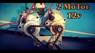 CHẾ  MÁY CHẠY XUỒNG 2 MOTOR 12V SIÊU MẠNH -PROCESSING A BOAT WITH MOTOR 12V SUPER POWER