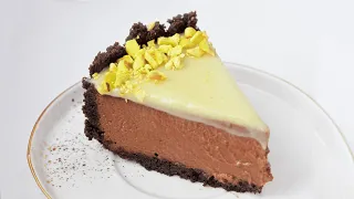 Super Soft Chocolate Cheesecake | White ganache cheesecake recipe
