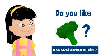 İngilizce Çocuk Şarkısı Okul öncesi Eğitim - 1 - Brokoli sever misin? (Altyazılı)