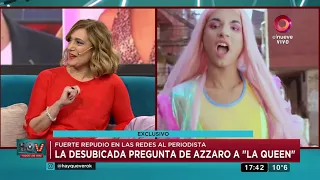 La desubicada pregunta de Flavio Azzaro a 'La Queen'