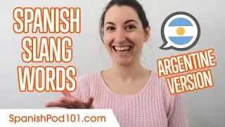 Argentine Spanish Slang Words