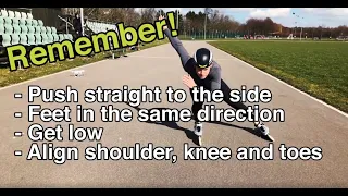 Inline skating - HOW TO PUSH STRONGER? - 5 steps to powerful straight pushing