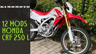 12 mods on my Honda CRF 250 L