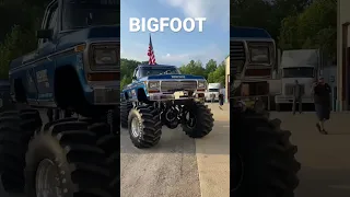 The original monster truck pulls out of the shop for the 2022 Bigfoot Open House #bigfoot4x4