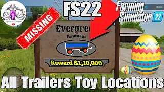 FS22 Easter Eggs all 10 trailer toys locations Farming Simulator 22