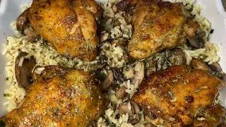 The Best Oven Baked Chicken and Rice Recipe EVER / What’s For Dinner/ @RayMacksKitchenandGrill