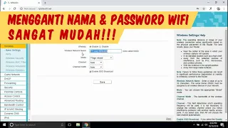 Tutorial Cara Mengganti Nama dan Password Wifi Router Pasaran RT/RW Net (TP LINK WR840N) by Desktop