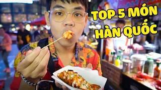 TOP 10 MUST EAT STREET FOOD IN SOUTH KOREA (Professor Banana)