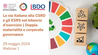 La via italiana alla CSRD e gli ESRS nel bilancio d'esercizio: doppia materialità e governance