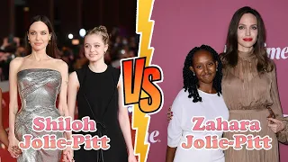 Shiloh Jolie-Pitt Vs Zahara Jolie-Pitt Transformation ★ Angelina Jolie's Daughters From Baby To 2021