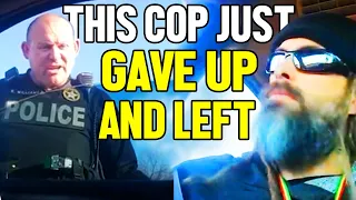 Man Forces Cop To Give Up And Leave!