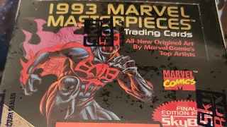 1993 marvel masterpieces break. decent box