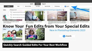 Photoshop Elements – Guided Edit Search