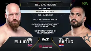 one champion one 160 - Paul Elliott vs Martin Batur