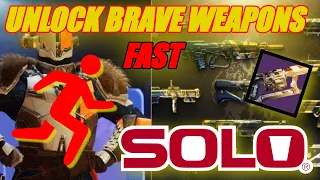 UNLOCK ALL Brave Weapons FAST SOLO Week 1 - Into The Light (Brave Arsenal) Quick Guide - Destiny 2