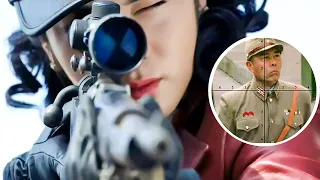 The beautiful sniper occupied the commanding heights and hit the Japanese officer with two shots!