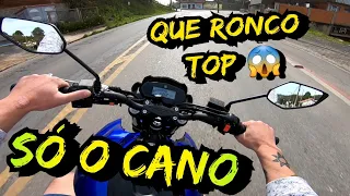 ROLÊ INSANO DE FZ 25 ( FAZER 250 ) ESCAPE SÓ O CANO " TESTANDO MIC CLEBER MOURA