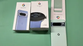 Google Pixel 8 Pro in Bay & Pixel 8 Pro Case in Mint