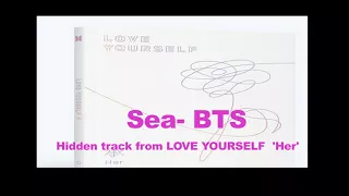 AUDIO BTS 방탄소년단 - 바다 (Sea) Hidden track ENG LYRICS