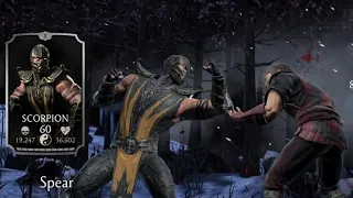 Mortal Kombat mobile Silver Character Scorpion all powers