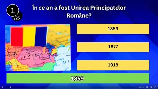 25 de Întrebări de Cultură Generală din Istoria României - Testează-ți Cunoștințele! #romania #test