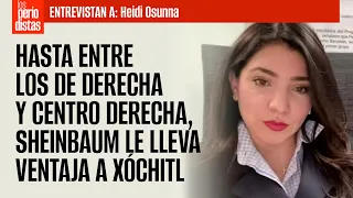 #Entrevista ¬ Hasta entre los de derecha, Sheinbaum le lleva ventaja a Xóchitl: Directora de Enkoll