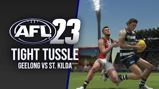 Tight Tussle on AFL 23!! - Geelong vs St Kilda (No Commentary HD)