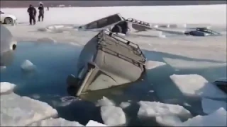 ЖЕСТЬ !!! рыбалка не удалась все машины пошли на дно!!!! the fishing didn't work out the cars sank!!