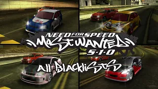 NFS Most Wanted 5-1-0 All Blacklists (Part 1)