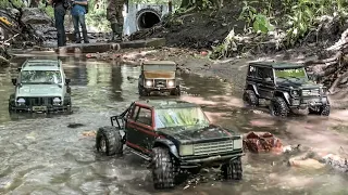 Старая гвардия на речке! Новая прошивка комбо HOBBYWING! RC crawler трофи в Измайлово 30.07.2023 ч.1