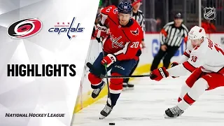 NHL Highlights | Hurricanes @ Capitals 1/13/20