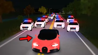 10 Cops VS Fast Bugatti Owner! The Cops GOT MAD!!! (Roblox)