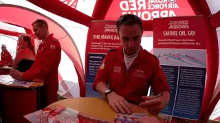 Meet the Pilots (Red Arrows 2014) at RIAT