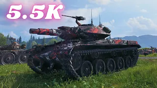 T49 - 5.5K Damage A tense fight for survival World of Tanks Replays