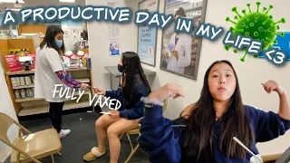 a productive day in MY life. (2nd covid vaccine, YT editing, birthday parties, & more!)