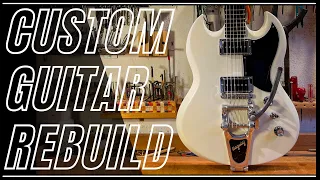 Gibson SG Style Custom Handmade Guitar Repair/Restoration/Makeover/Rebuild/ Luthier Workshop/ Ep.15