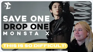 THIS WAS SO HARD... | SAVE ONE DROP ONE KPOP MONSTA X EDITION - GAME!