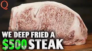 We Deep FRIED A $500 Ribeye Steak THE HOLY GRAIL OF STEAKS