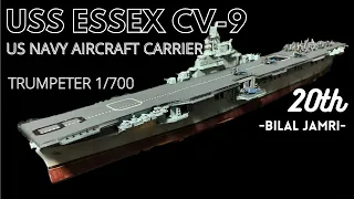 US Navy Aircraft Carrier USS Essex CV-9 Trumpeter 1/700