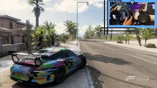 Forza Horizon 5 Drifting Porsche 911 GT3 RS With Logitechg G29 And Wheelcam