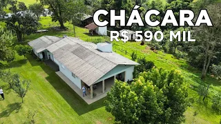 CHÁCARA DAS ARAUCÁRIAS EM SANTA CATARINA CASA BOA FRUTAS ÁGUA E INTERNET R$590MIL