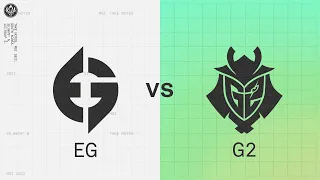 EG vs G2 | 2022 MSI Groups Day 1 | Evil Geniuses vs. G2 Esports