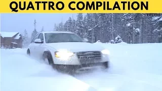 Audi Quattro in Snow Compilation - Quattro Power