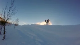 Snowmobile Riding in Hemavan, Sweden 2017