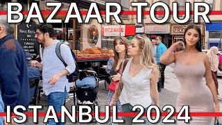 Turkiye🇹🇷Istanbul Fatih Bazaar Tour Eminonu Bazaar Old Bazaar Sirkeci Fake Market Spice Bazaar |4K