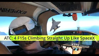 ATC:F15 Fighter Unrestricted Climb, Viking Takeoff - Lancair Pilot, KJAX Lancair IVP Spruce Creek