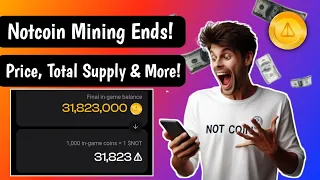 Notcoin Mining Ends: Listing price, Total supply & Proposed Listing Date Revealed!