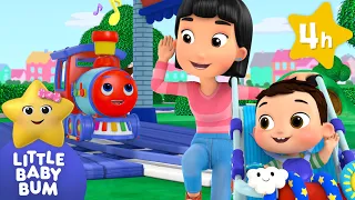 Vehicle Sound - Bikes, Buses, Trains ⭐ Four Hours of Nursery Rhymes by LittleBabyBum