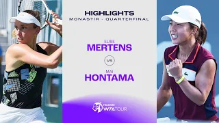 Elise Mertens vs Mai Hontama | 2023 Monastir Quarterfinal | WTA Match Highlights