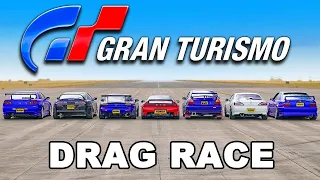 Gran Turismo DRAG RACE... In real life! @carwow